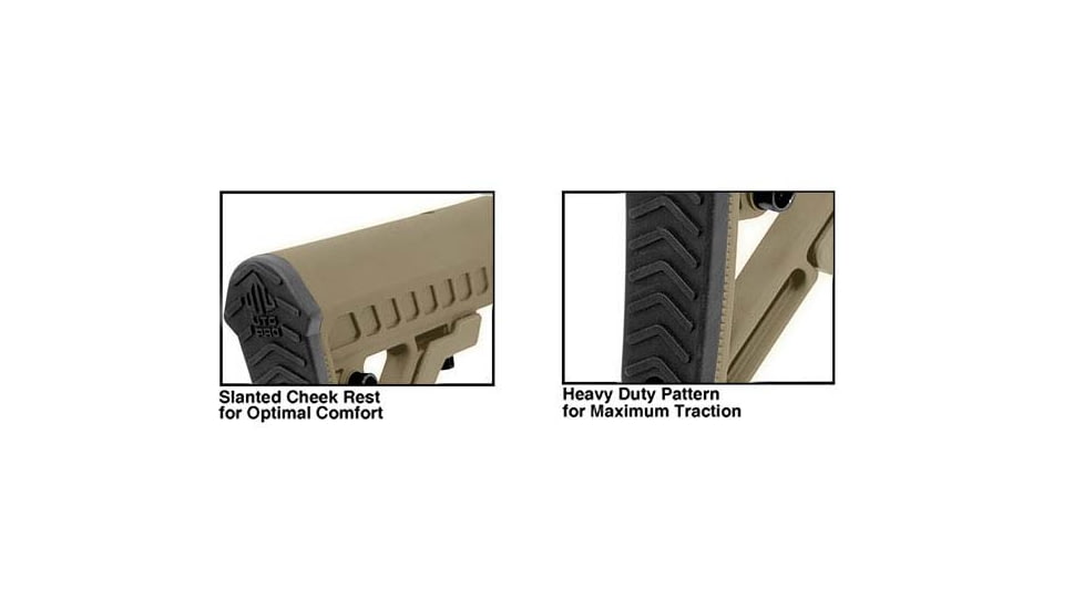 UTG Pro AR15 Ops Ready S2 Mil-spec Stock Only, FDE, RBUS2DMS