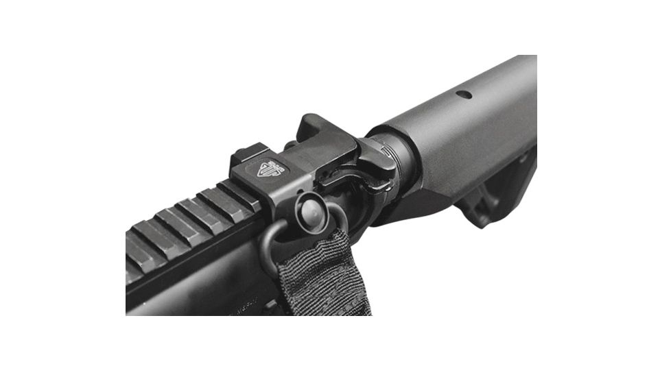 UTG Pro Next Gen. Single Point Bungee Gun Sling, QD Swivel, Black PVC-GB507B