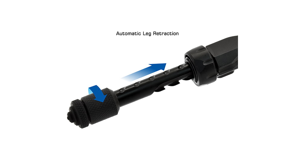 UTG Pro UTG PRO TBNR Bipod, 8.5 in-11 in Center Height, M-LOK, Black, TLUBP01M