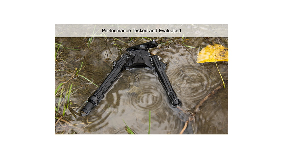 UTG Pro UTG PRO TBNR Bipod, 8.5 in-11 in Center Height, M-LOK, Black, TLUBP01M