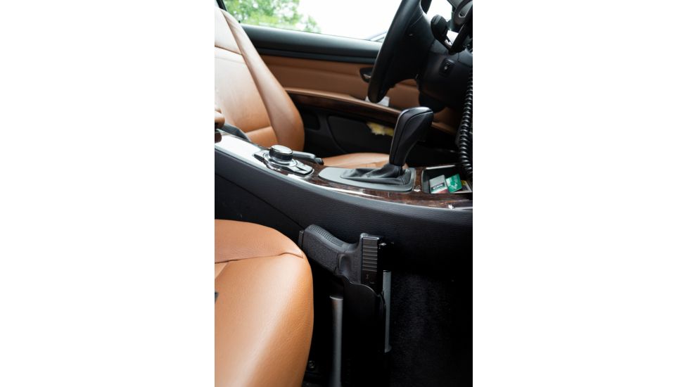 Vara Safety Reach Firearm Safe Holster, S&amp;W M&amp;P9 Shield/M&amp;P40 Shield &amp; Others, Right Hand, Silver, SQ7959989