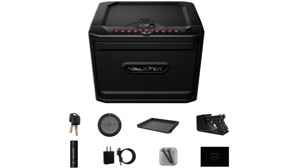 Vaultek Safe NMXi Large Capacity Wi-Fi Rugged Biometric Smart Safe, Black, NMXi-BK