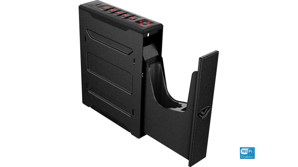 USED Vaultek Safe NSL20i Slider WiFi Biometric Pistol Vault, Covert Black, NSL20i-BK, EDEMO1, Condition Parts Only/Salvage, Defective