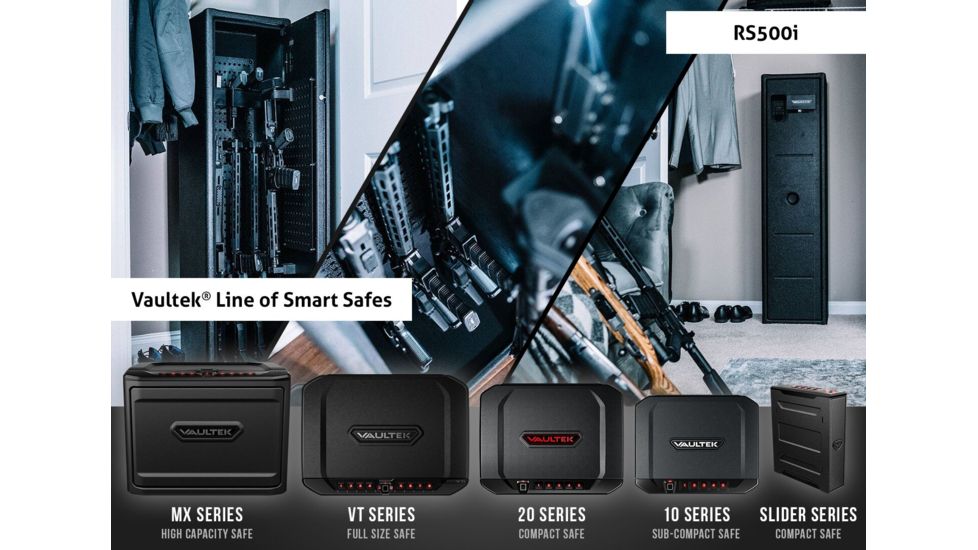 Vaultek Safe RS500i Biometric Smart Rifle Safe, Black, RS500i-BK