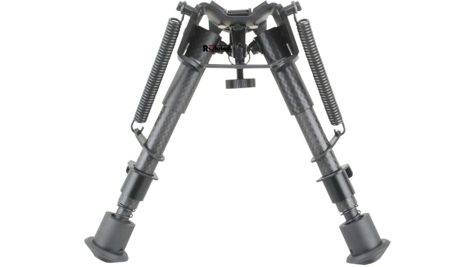 Vector Optics Carbon Fiber Spring Bipod, 6-9in, Black, RSCFP-06