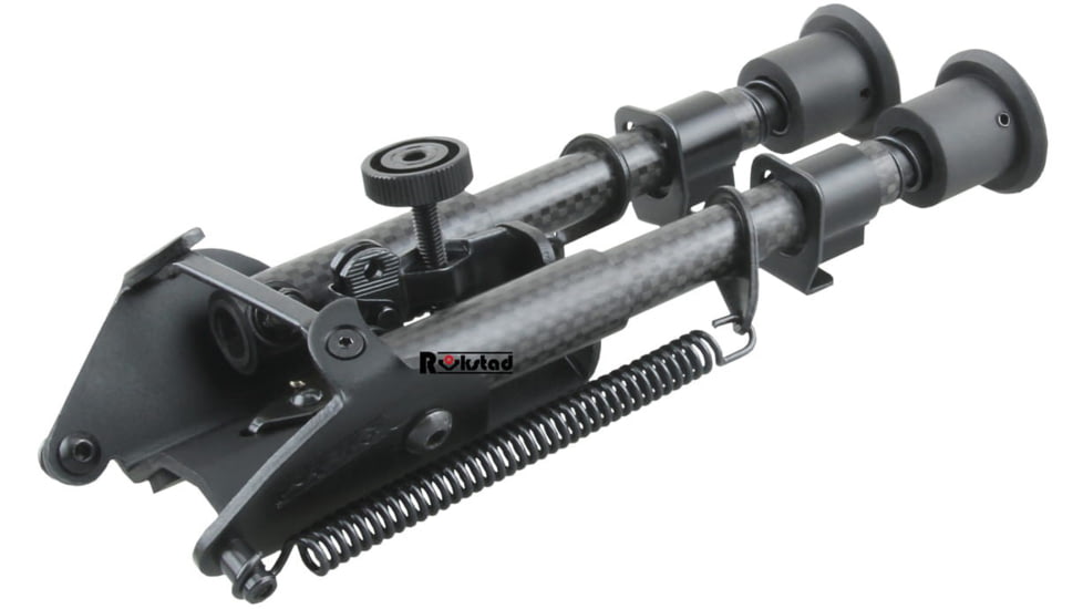 Vector Optics Carbon Fiber Spring Bipod, 6-9in, Black, RSCFP-06