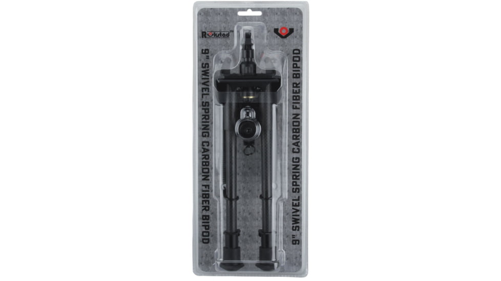 Vector Optics Carbon Fiber Spring Bipod, 9-13.5in, Black, RSCFP-09