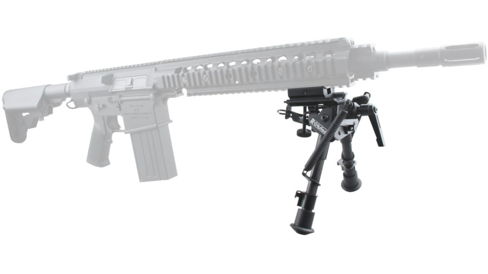 Vector Optics Carbon Fiber Swivel Spring Bipod, 6-9in, Black, RSCFS-06