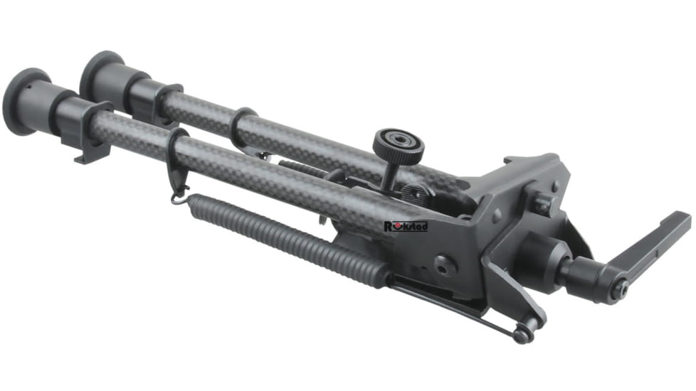 Vector Optics Carbon Fiber Swivel Spring Bipod, 9-13.5in, Black, RSCFS-09