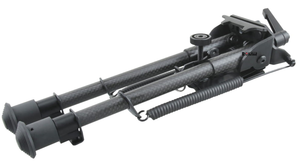 Vector Optics Carbon Fiber Swivel Spring Bipod, 9-13.5in, Black, RSCFS-09