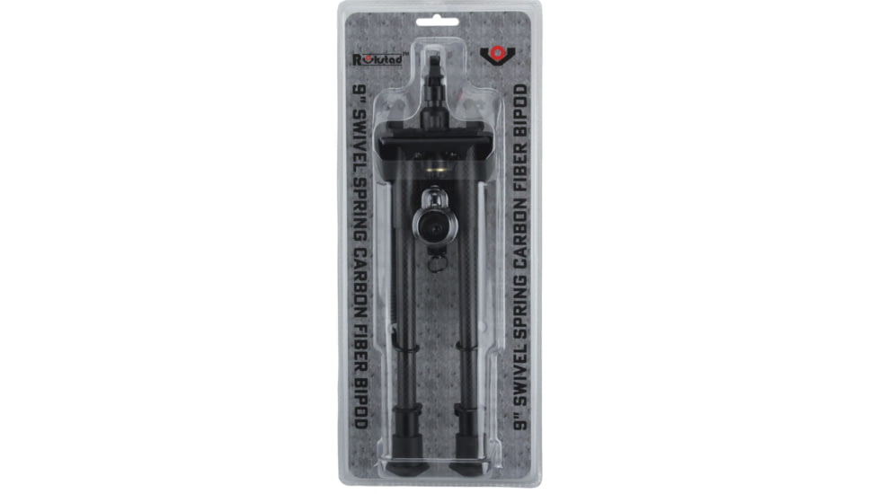 Vector Optics Carbon Fiber Swivel Spring Bipod, 9-13.5in, Black, RSCFS-09