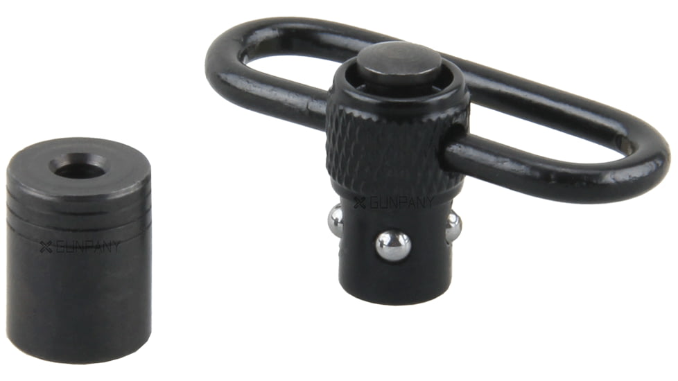 Gunpany Push Button QD Sling Swivel, 1.4in, Black, GUSS-04