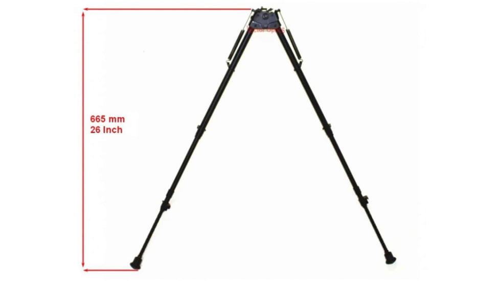 Vector Optics Rokstad Swivels Bipod, 15-26in, Black, SCBPS-06