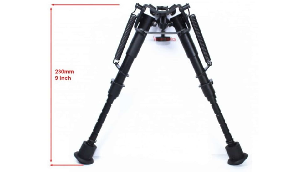 Vector Optics Rokstad Tactical Bipod, 6-9in, Black, SCBPB-01