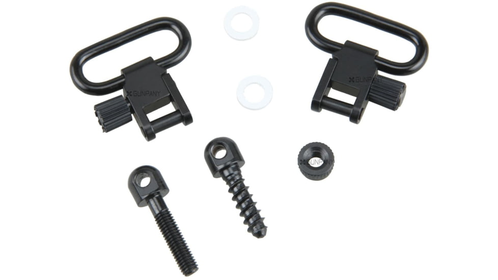Vector Optics Sling Swivels Locking QD Mount, 1in, Steel, Black, GUSS-01