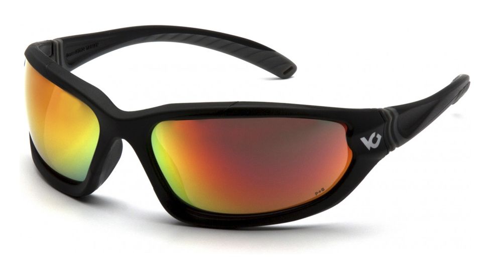Venture Gear Black Frame/Sky Red Mirror Anti-Fog Lens VGSB155T