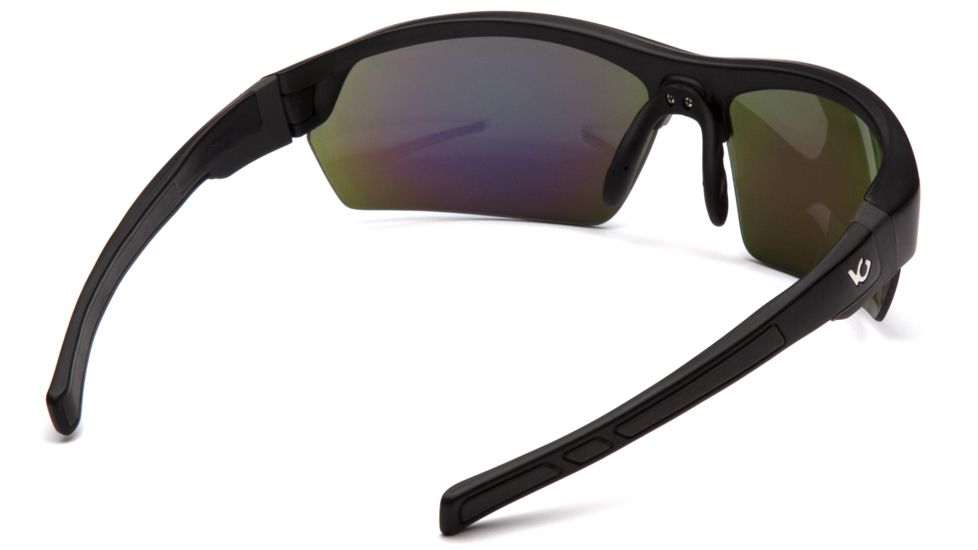 Venture Gear Tensaw Shooting Glasses, Black Frame, Green Mirror Polarized Lens, VGSB331