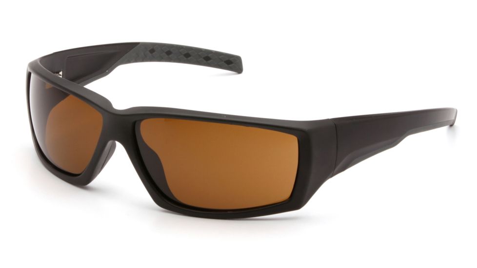 Venture Gear Overwatch Shooting Glasses, Bronze Anti-Fog Lens, Black Frame VGSB718T