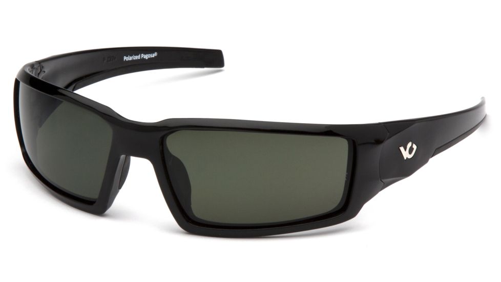 Venture Gear Pagosa Shooting Glasses, Forest Gray Anti-Fog Lens with, Black Frame VGSB522T