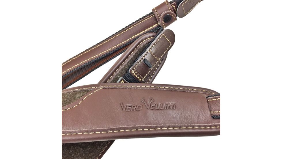 Vero Vellini Premium QR Rifle Sling, Rifle, Brown Leather/Loden V17428