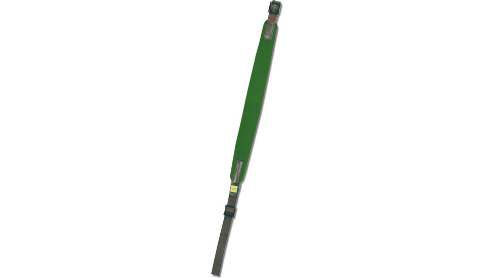 Vero Vellini Standard Rifle Sling, Green Neoprene, Brown Leather V17026