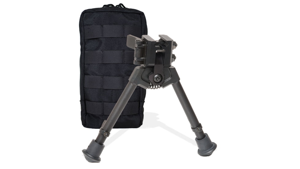 Versa-Pod 300 Series BattlePack Bipod NON-Pan with Case, 7-9in, Black, 360-823
