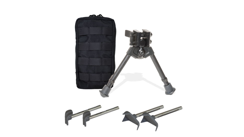 Versa-Pod 300 Series BattlePack Bipod Pan Tilt with Pouch, 7-9in, Black, 360-923