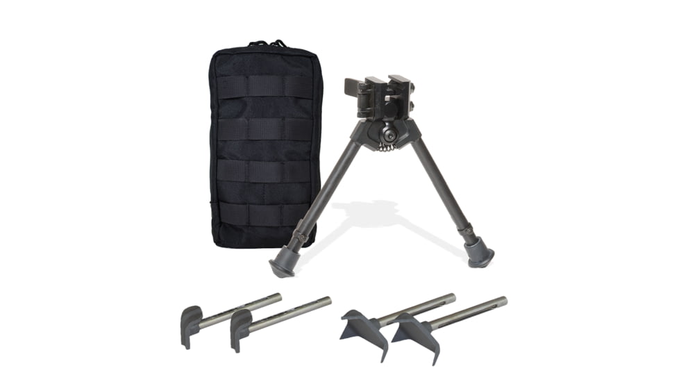 Versa-Pod 300 Series BattlePack Bipod Pan Tilt with Pouch, 9-12in, Black, 360-924