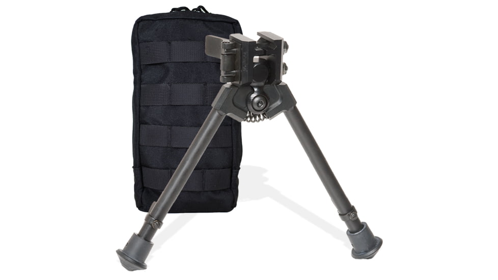Versa-Pod 300 Series BattlePack Bipod Pan Tilt with Pouch, 9-12in, Black, 360-924