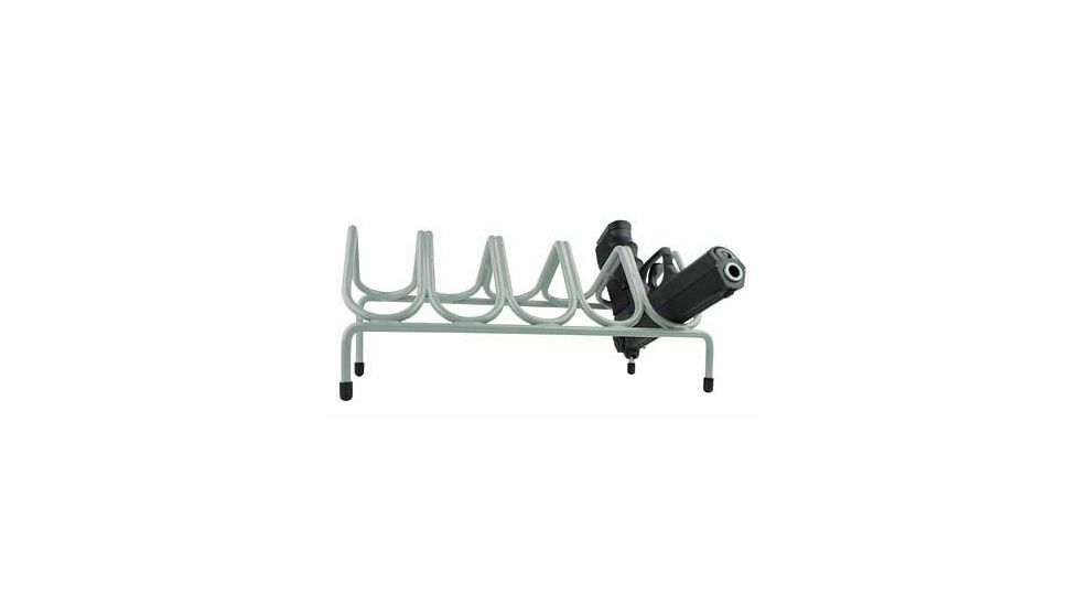 Versatile Rack 5 Gun 11.75 Inch x 5.25 Inch x 5.5 Inch Safe Handgun Rack, Gray, 11.75 InchX5.25 InchX5.5 Inch, VER201059