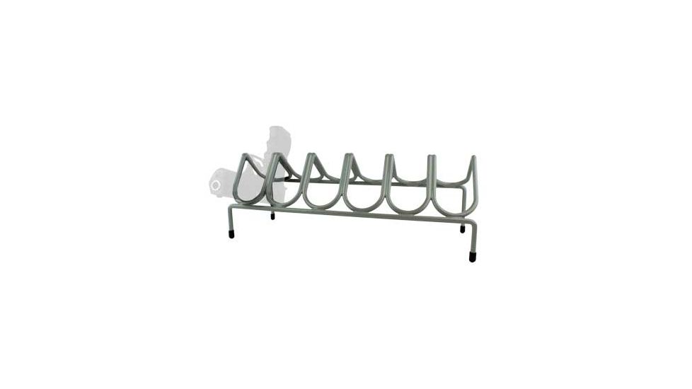 Versatile Rack 6 Gun 14 Inch x 5.25 Inch x 5.5 Inch Safe Handgun Rack, Gray, 14 InchX5.25 InchX5.5 Inch, VER104039