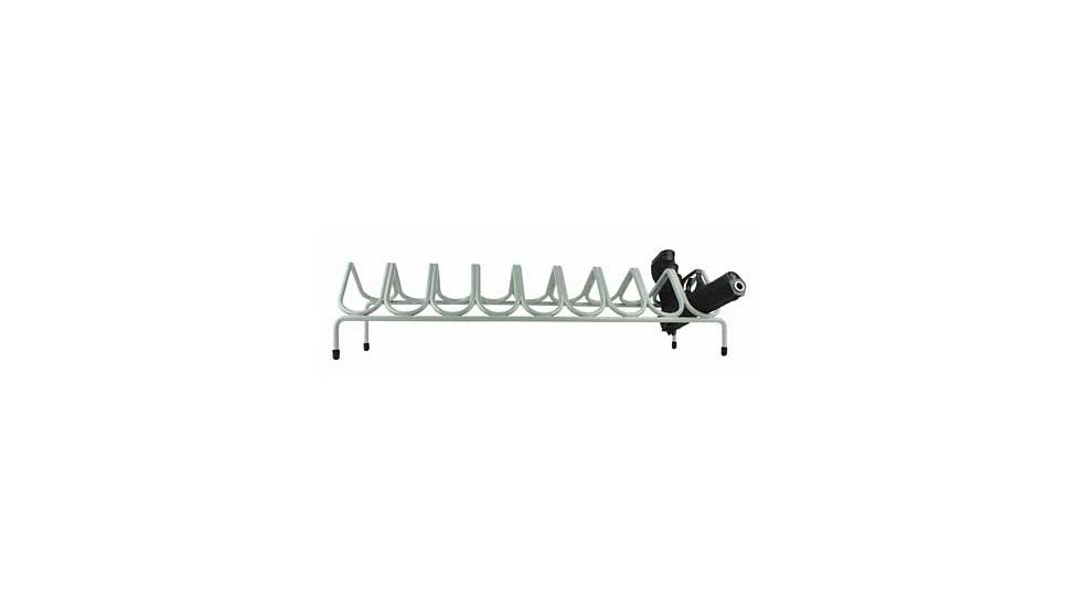 Versatile Rack 9 Gun 20.75 Inch x 5.25 Inch x 5.5 Inch Safe Handgun Rack, Gray, 20.75 InchX5.25 InchX5.5 Inch, VER201097