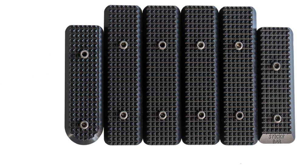 Vision Products Chassis Sticky Bars For V-LOK, Full Set, Aluminum, Black, VISION-612-ALM-BLK