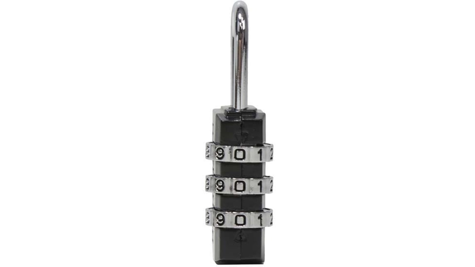 VISM 3 Numbers Combination Lock, Small, Black, ALOCK