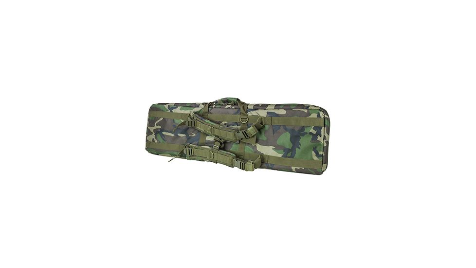VISM Double Carbine Rifle Case 42in, Woodland Camo CVDC2946WC-42