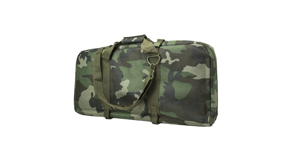 Vism Deluxe AR and AK Pistol, Subgun Gun Case w/3 Accessory Pockets, 28x13in, Woodland Camo CVCPD2962WC-28