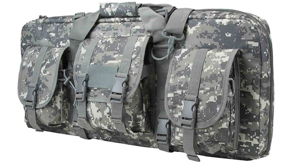 Vism Deluxe AR and AK Pistol, Subgun Gun Case w/3 Accessory Pockets, 28x13in, Digital Camo, CVCPD2962D-28