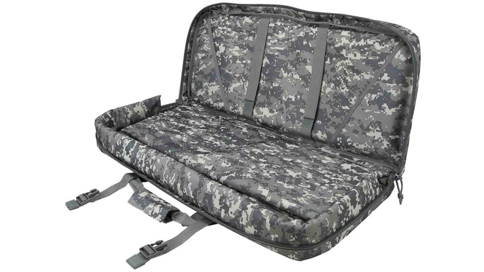 Vism Deluxe AR and AK Pistol, Subgun Gun Case w/3 Accessory Pockets, 28x13in, Digital Camo, CVCPD2962D-28