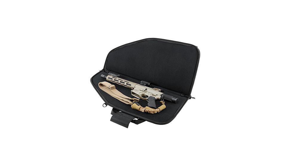 VISM Padded 28in AR15/AK Carbine Pistol Case w/Shoulder Sling 2907, Black, Rifle Shaped CVCP2961B-28
