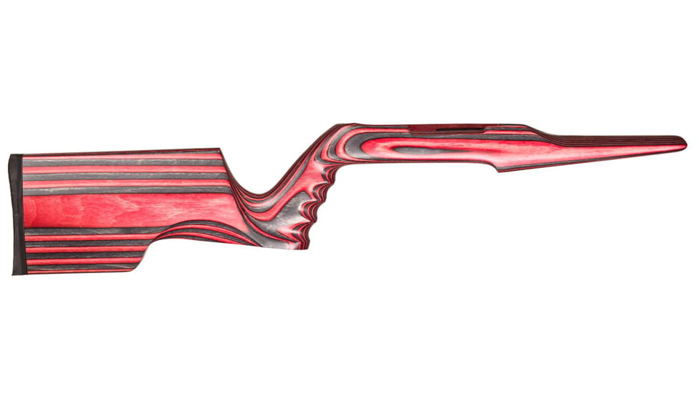 Volquartsen Firearms AS-1 Laminated Ambi Stock, Red, Red, VCAS-0005