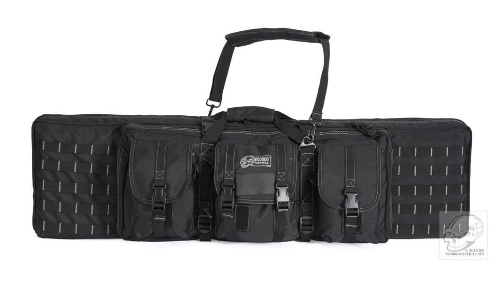 Voodoo Tactical 42in Padded Weapons Case w/Die Cut MOLLE, Black/Gray, 42in, 15-7619108000