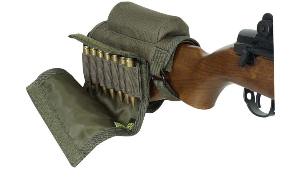 Voodoo Tactical Buttstock Cheek Piece w/Ammo Carrier, Olive Drab, 20-9421004000