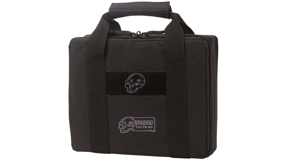 Voodoo Tactical Hard Sided Pistol Case, Double, Black, 20-0211001094