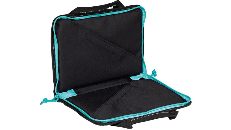 Voodoo Tactical Pistol Case With Mag Pouches, Black/teal - 25-0017162000