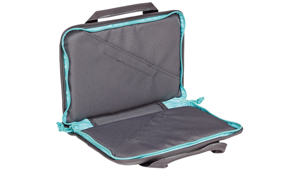 Voodoo Tactical Pistol Case With Mag Pouches, Gray/teal - 25-0017161000