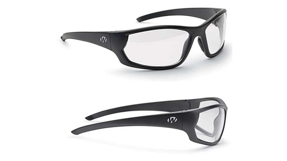 Walkers IKON Carbine Glasses, Black Frame, Clear Lenses, GWP-IKNFF1-CLR