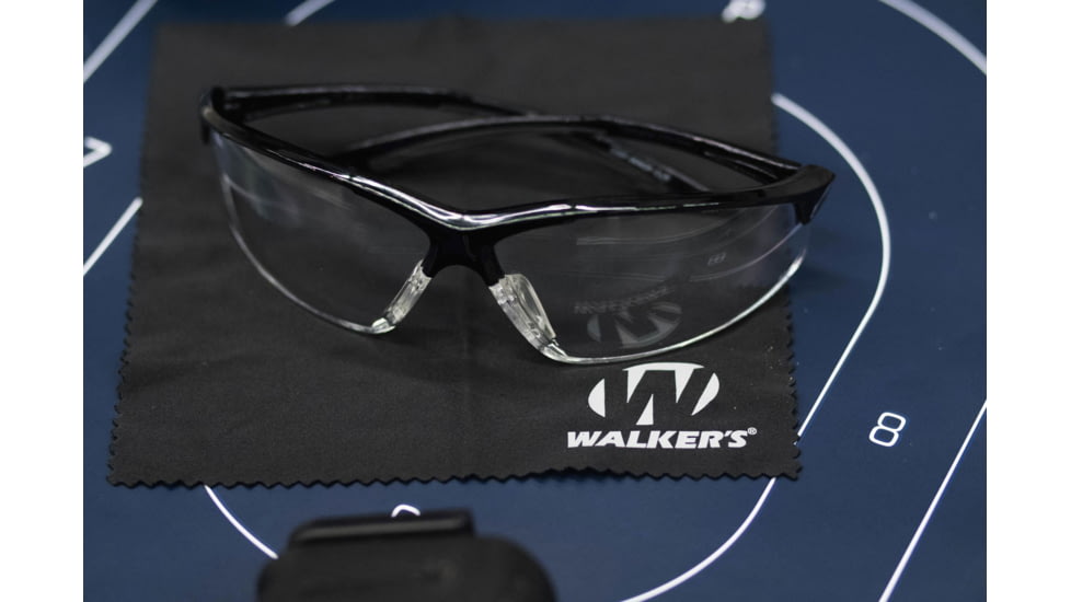 Walkers IKON Tanker Glasses, Black Frame, Clear Lenses, GWP-IKNOF1-CLR