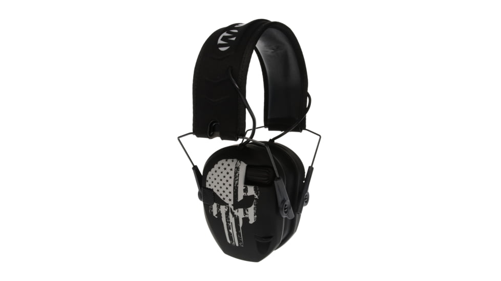 Walkers Razor Freedom Series Ear Muffs, 23 dB NRR, Black Punisher, GWP-RSEMFS-PUN