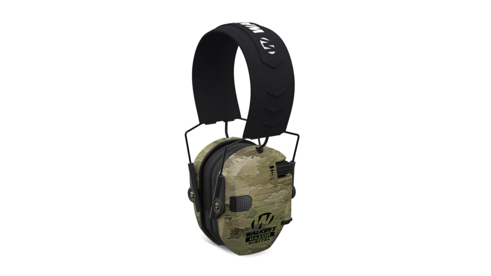 Walkers Razor Pro Digital Ear Muffs, 23 dB NRR, ATAC-IX Camo Ear Cups w/Black Band, GWPDRSEMAIX