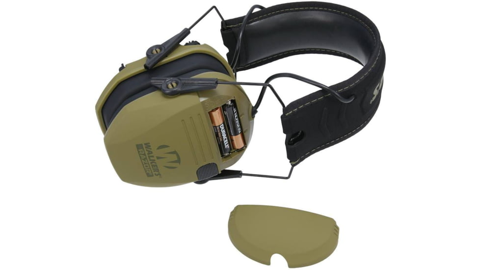 Walkers Razor Slim Electronic Ear Muffs, 23dB NRR, OD Green, GWP-RSEM-ODG
